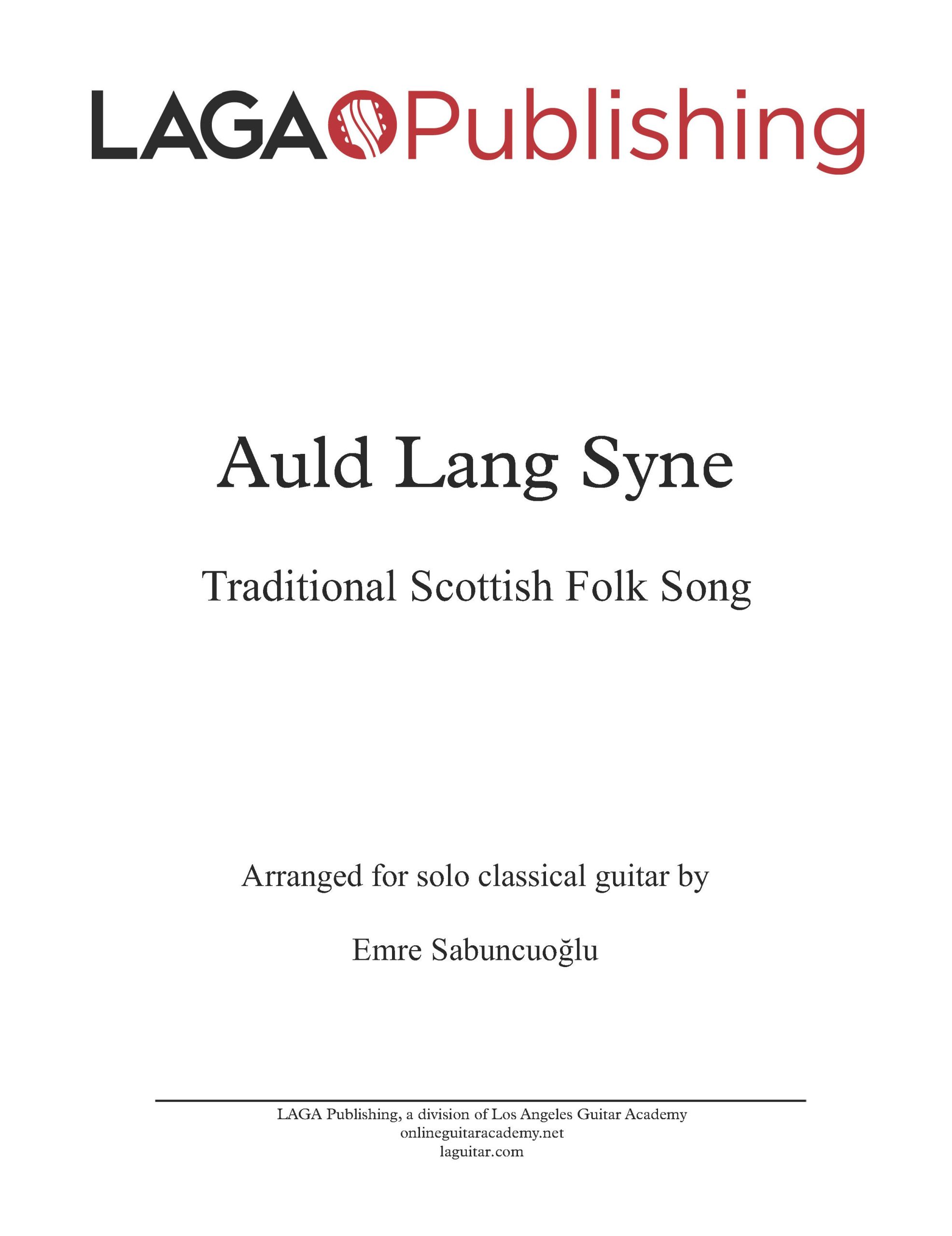 auld lang syne classical guitar