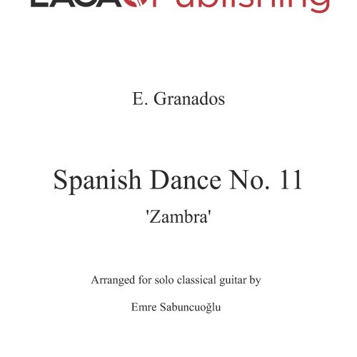 Spanish Dance No. 11 by E. Granados for classical guitar