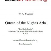 Queen of the Night’s Aria by W. A. Mozart for classical guitar