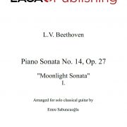 Moonlight Sonata - First Movement by L. V. Beethoven for classical guitar