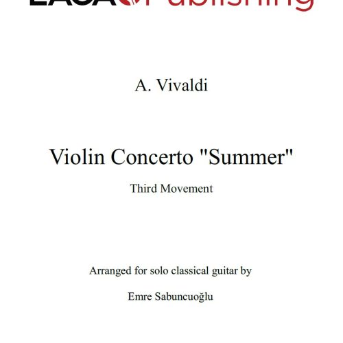 The Four Seasons - Summer (3rd movement) by A. Vivaldi for classical guitar