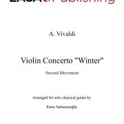 The Four Seasons - Winter (2nd movement) by A. Vivaldi for classical guitar