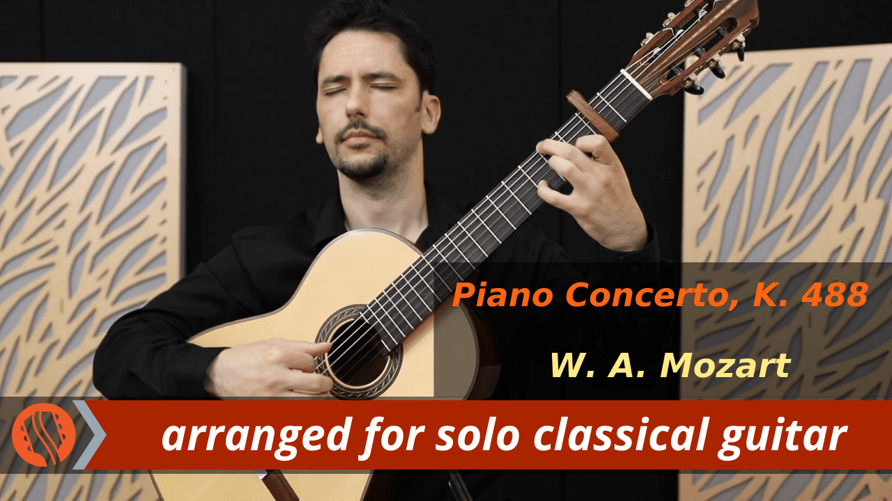 k 488 mozart piano concerto for classical guitar